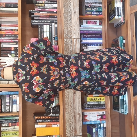 Dangerfield Tatoo Butterfly Print Dress. - Picture 3 of 4